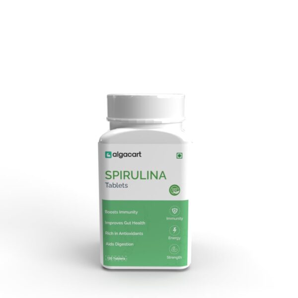 Spirulina Tablets-120 tablets | 100% natural | High protein Supplements